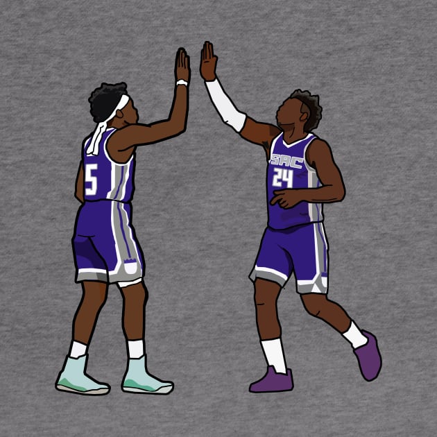 Deaaron Fox x Buddy Hield Sacramento Kings by xavierjfong